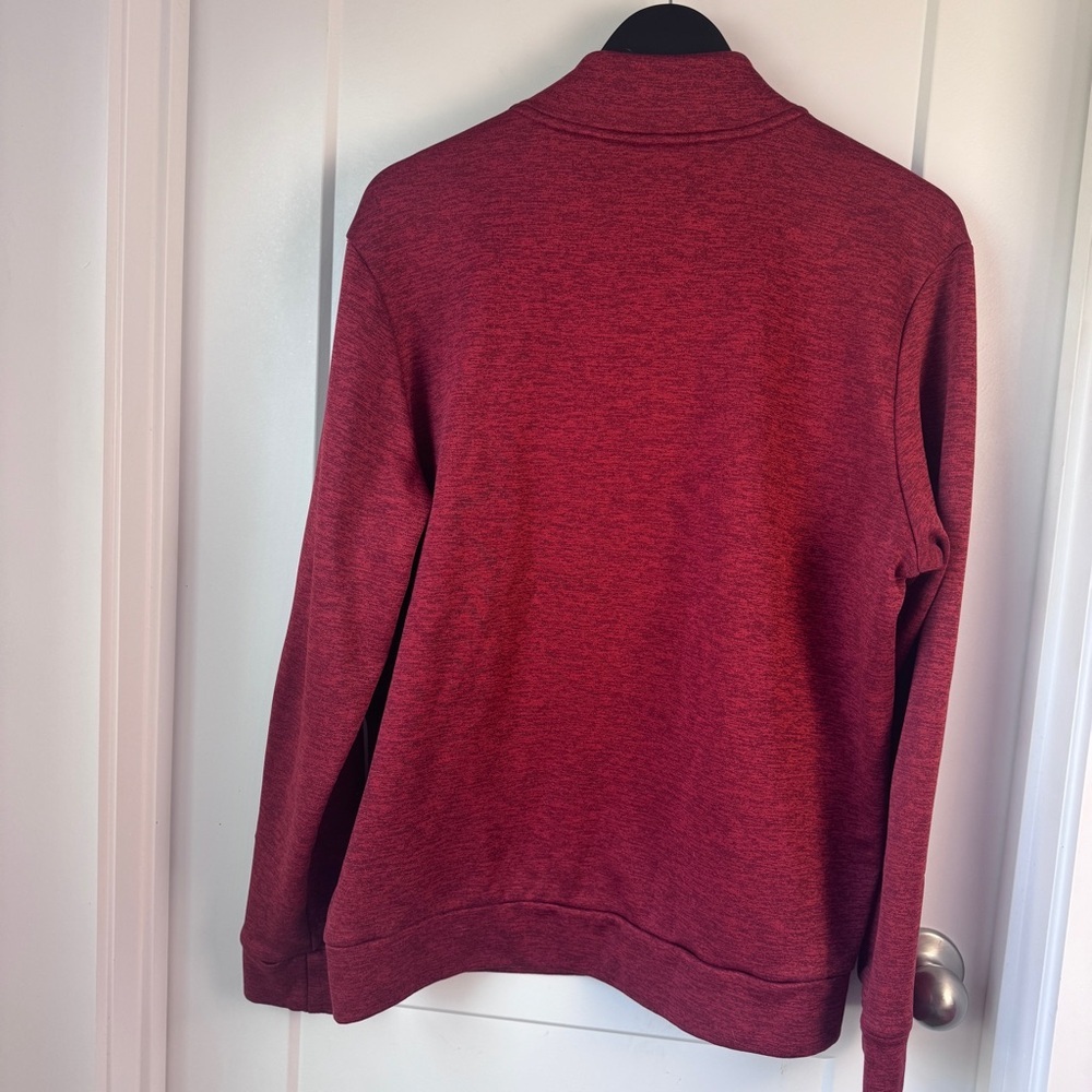 Under Armour  Fleece 1/4 Zip Pullover Men’s L Dark Red Loose Fit 1373358 - Picture 8 of 8